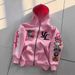 Streetwear Graphic Hoodie – Bold 3D Print Unisex Zip-Up (Polyester, S-3XL, Oversized Fit, Cyberpunk & Urban Aesthetic)_ecoleips.com