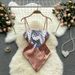 Women's Clothing Design Niche Printing Heart Shaped Backless Knotted Slim And Versatile Camisole_ecoleips.com