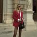 Elegant Red Tie Suit Set Two Piece Set Spring Summer New European American Style Commuter Wear Women's Clothing Shorts Jacket_ecoleips.com