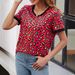 Women's Round Neck Short Sleeve Leopard Print T-Shirt, Slightly Loose Casual Top_ecoleips.com