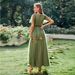 Women's Elegant Belt Bronzing Mesh A Swing Wedding Dress Bridesmaid Dress_ecoleips.com