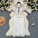 Women's Clothing Sexy dress for women new design color matching short sleeves Polo collar slim fit knitted hip skirt_ecoleips.com