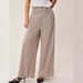 Women's Clothing All Match Casual Pants Mid Waist Waist Pocket Trousers Waist Linen Pants_ecoleips.com