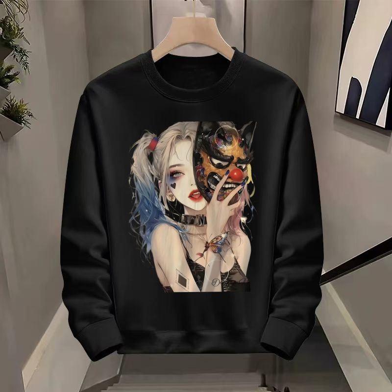 FW25 Matching Couple Cotton Crew Neck Sweatshirt - His & Hers_ecoleips.com