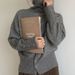 Women's High Neck Loose Fit Knit Sweater - Soft & Stylish Winter Pullover In Solid Colors_ecoleips.com