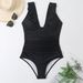 Tummy-Control One-Piece Swimsuit With Ruffle Detail – Slimming Conservative Bikini For Women (S-XXL, Quick-Dry Nylon, Hot Spring & Beach)_ecoleips.com