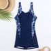 Women's Clothing New Swimsuit One Piece Splicing Sports Swimsuit Large Size Bikini Spot_ecoleips.com