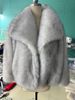 European And American Fur Large Lapels Fur Coats Short Fashion Fox Fur Coats Fluffy Plush Women's Clothing_ecoleips.com