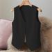 Women's Black Short Vest New Style Small Tank Top Layering Inner Wear Suit_ecoleips.com