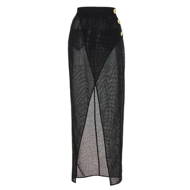 2025 European and American foreign trade new bikini skirt swimsuit solid color splicing one piece swimsuit female_ecoleips.com