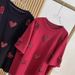 Women's Clothing Spring Heavy Three Dimensional Love Towel Embroidery Short Sleeved T Shirt Female Beaded Loose Top_ecoleips.com