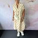 2024 Summer New Cross-Border European And American Fashion Loose Printed V-Neck Short Sleeve Dress Women's_ecoleips.com