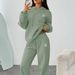 Trendy Coin Print Hoodie & Wide-Leg Pants Set – Streetwear Loungewear For Men & Women Relaxed Wide-Leg Fit_ecoleips.com