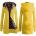 Fleece-Lined Leopard Print Hoodie – Oversized Winter Pullover With Scarf Collar, Thickened Cotton-Like Fabric In 6 Vibrant Colors (S-3XL)_ecoleips.com