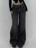 Aria Basics Cross-Border Foreign Trade European And American Extra Long Floor-Length Denim For Women With Ripped Loose_ecoleips.com