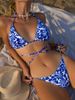 Women's Clothing Sexy Two Piece Swimsuit Provides Comfort And Style For Various Aquatic Activities Floral Print Halter Neck Strap Bikini_ecoleips.com