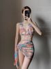 Women's Clothing Pure Desire Style Sexy Floral Dress Ladies Cover The Flesh And Show Thin Hot Spring Swimsuit Students Conservative Style_ecoleips.com