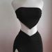 2025 Spring Summer New Sexy Solid Color Two-Piece Set Fashion Trendy Strapless Top Long Skirt Outfit For Women_ecoleips.com