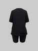 Summer Women's Casual Fashion Number 23 Print Loose T-shirt+shorts Two-piece Sportswear Suitable For Daily Wear-117_ecoleips.com