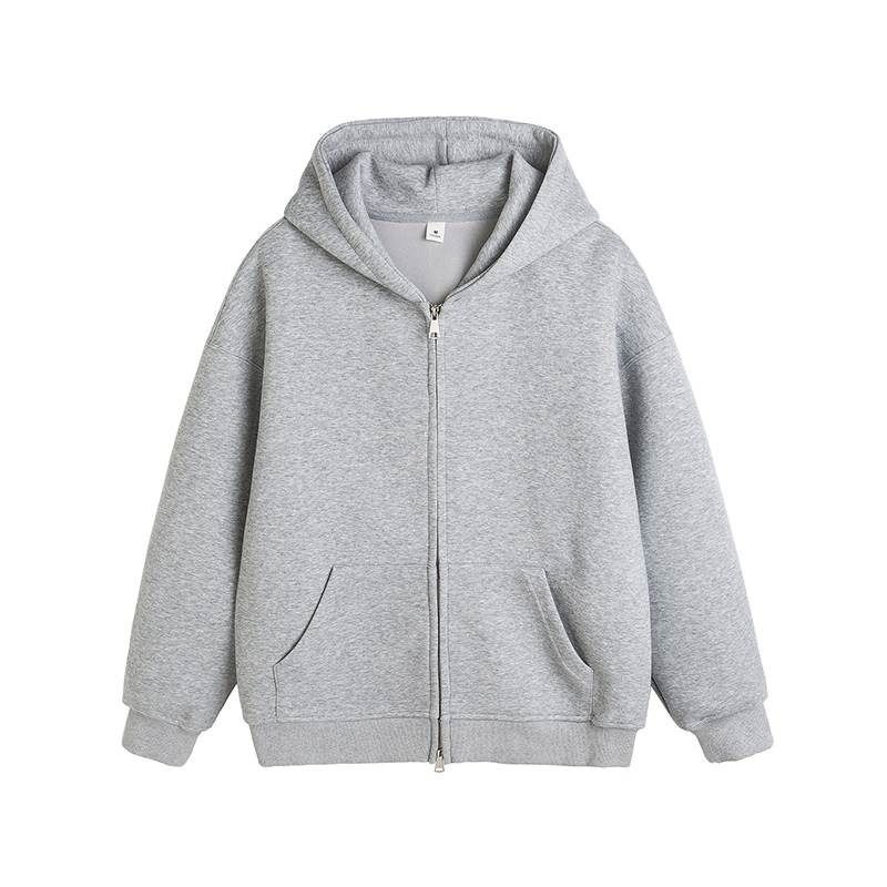Unisex Oversized Velvet Cardigan Sweater - Cozy Winter Couple Jacket With Lazy Style, Trendy Plush Fabric For Men & Women_ecoleips.com