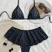 Women's Sexy Backless Leopard Print Bikini Set With Patchwork Skirt Tie Waist Triangle Swimsuit_ecoleips.com