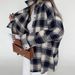 Women's Clothing Winter Plaid Long Sleeved Shirt Loose Casual Lazy Style Women's Large Print Jacket Fashion_ecoleips.com