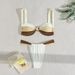 Women's Clothing Trendy Color Block Bikini Set – Sexy Lace-Up Two-Piece Swimsuit, American Style"_ecoleips.com