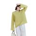 Siyuan Lightweight Linen Cotton Breathable Comfortable Sheer Sun Protection Airy Knitted Long Sleeve Cover-Up 8905_ecoleips.com