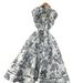 Women's Clothing High End Elegant Dress Lapel Sleeveless Waist Single Breasted Ink Painting Jacquard Long Skirt_ecoleips.com