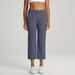 Women's Clothing Yoga Cropped Pants Sand Washed Air Layer Nude Slimming Sports Fitness Pants_ecoleips.com