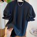 Women's Clothing High End Design Niche Flower Bud Puff Sleeve T Shirt Women's Short Sleeve New Loose Cotton Bottoming Shirt Top_ecoleips.com