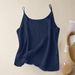 Women's Clothing Vintage Linen Camisole Top For Women - Breathable Summer Sleeveless Blouse, Loose Fit, Soft Cotton Blend, 12 Colors (S-XXXXXL)_ecoleips.com