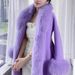 Luxury Fox Fur Collar Double-Faced Wool Coat – Elegant Long Trench Coat For Women, Winter Warm Overcoat With Belt, Slim Fit, Classic Notch Lapel_ecoleips.com
