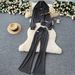 Women's 3 Piece Sportswear Set Base Layer Tank Top Long Sleeved Hooded Jacket Casual Flared Pants Simple Autumn Outfit_ecoleips.com