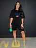 Summer Women's Casual Fashion Usa American Flag Graphic Print Loose T-shirt Shorts Two-piece Sportswear Suitable For Daily Wear-140_ecoleips.com