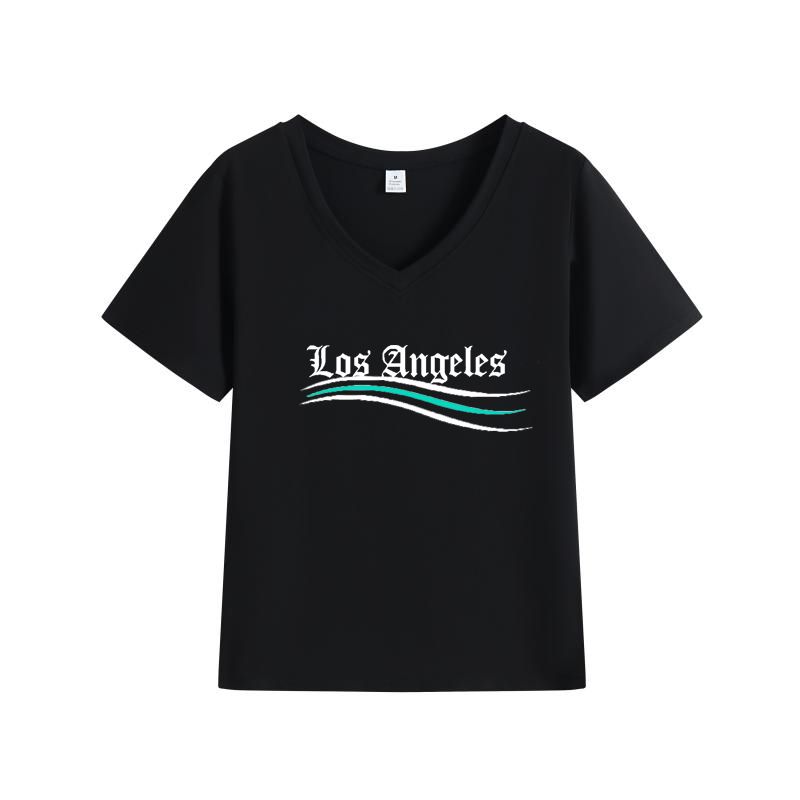 Women's Printed Short-Sleeve Tee - Breathable Round Neck Top For Spring & Summer Style-F_ecoleips.com