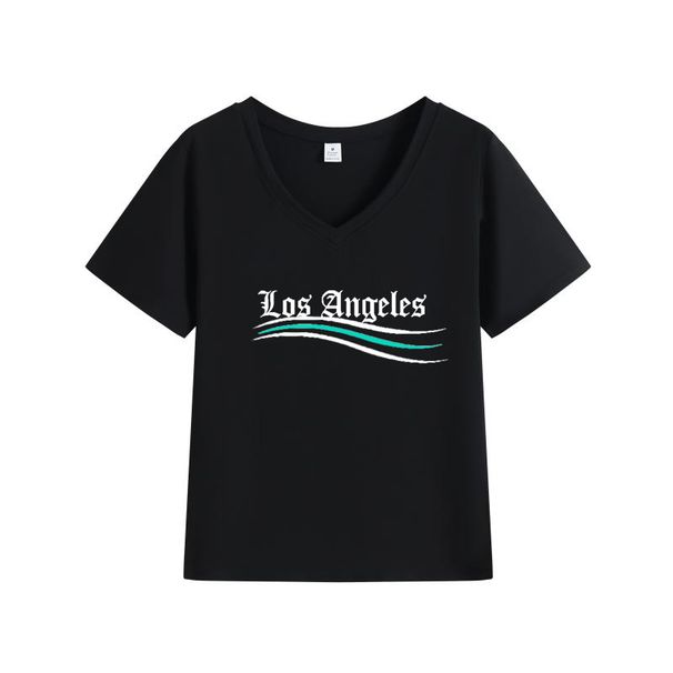 Women's Printed Short-Sleeve Tee - Breathable Round Neck Top For Spring & Summer Style-F_ecoleips.com
