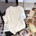 Women's Plus Size T-Shirt Chinese Style Rhinestone Elephant Print Short Sleeved Loose Fit Unique Design Heavy Duty (300 Catties)_ecoleips.com