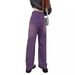 Women's Clothing High Street Purple Straight Jeans Men And Women Street Fashion Hip Hop Retro Loose Wide Leg Mopping Trousers Trend_ecoleips.com