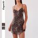 KaiKuo Cross-Border European And American Y2K Hot Girl Leopard Print Strap Mini Dress Women's Clothing 2025 Autumn_ecoleips.com