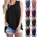 2020 Cross-Border Bestseller Tank Top, European And American Solid Color Plain Casual Women's Clothing, Factory_ecoleips.com