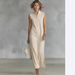 Sleeveless Collared Button Detail Long Casual Slimming Dress For Women New Fashion_ecoleips.com
