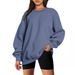 Women's Clothing Women's Oversized Fleece Sweatshirt Long Sleeve Crew Neck Pullover Sweatshirt Casual Shirt Tops_ecoleips.com
