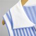 Women's Clothing College Style Suit Waist Slimming Skirt Striped Shirt Vest Summer High Waist Short Skirt Fashionable Two Piece Suit_ecoleips.com