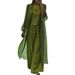 Women's Clothing Temperament Elegant Solid Color Three Piece_ecoleips.com