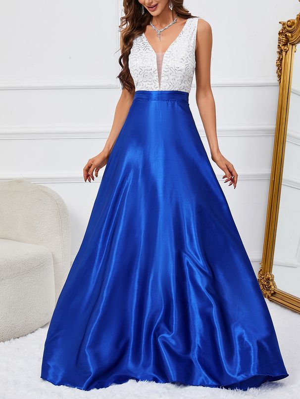 Women's Clothing Women's Clothing Foreign Trade New Dress Sexy V Neck Sequin Summer Dress Dress Summer_ecoleips.com