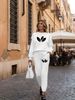 Women's Clothing Women's Casual Fashion Sporty Two Piece Set Side Stripes Design Print Long Sleeve For Formal & Casual For Women_ecoleips.com