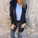 2024 Cross-Border Independent Station New Fashion Suede Lapel Long Coat S0548_ecoleips.com