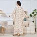 Modest Abaya Dress Luxury Embroidered Abaya Dress Set With Beaded Neckline – Elegant Two-Piece Maxi Dress For Women, Modest Evening Gown_ecoleips.com