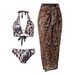 Women's Clothing New Three Piece Leopard Print Bikini Swimsuit Women's Sexy Swimsuit Chiffon Skirt Bikini_ecoleips.com